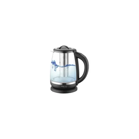 Camry | Kettle | CR 1290 | Standard | 2200 W | 2 L | Plastic/glass | 360° rotational base | Black/Transparent