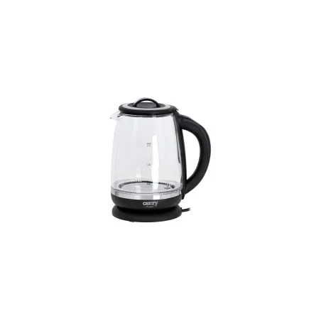 Camry | Kettle | CR 1290 | Standard | 2200 W | 2 L | Plastic/glass | 360° rotational base | Black/Transparent