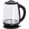 Camry | Kettle | CR 1290 | Standard | 2200 W | 2 L | Plastic/glass | 360° rotational base | Black/Transparent