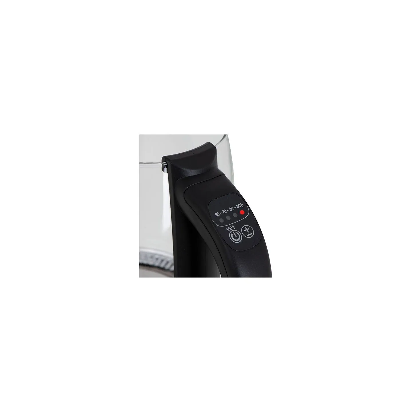 Camry | Kettle | CR 1290 | Standard | 2200 W | 2 L | Plastic/glass | 360° rotational base | Black/Transparent