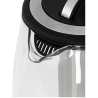 Camry | Kettle | CR 1290 | Standard | 2200 W | 2 L | Plastic/glass | 360° rotational base | Black/Transparent