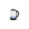 Camry | Kettle | CR 1290 | Standard | 2200 W | 2 L | Plastic/glass | 360° rotational base | Black/Transparent