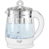Adler | Kettle | AD 1299 | Electric | 2200 W | 1.5 L | Glass | 360° rotational base | White