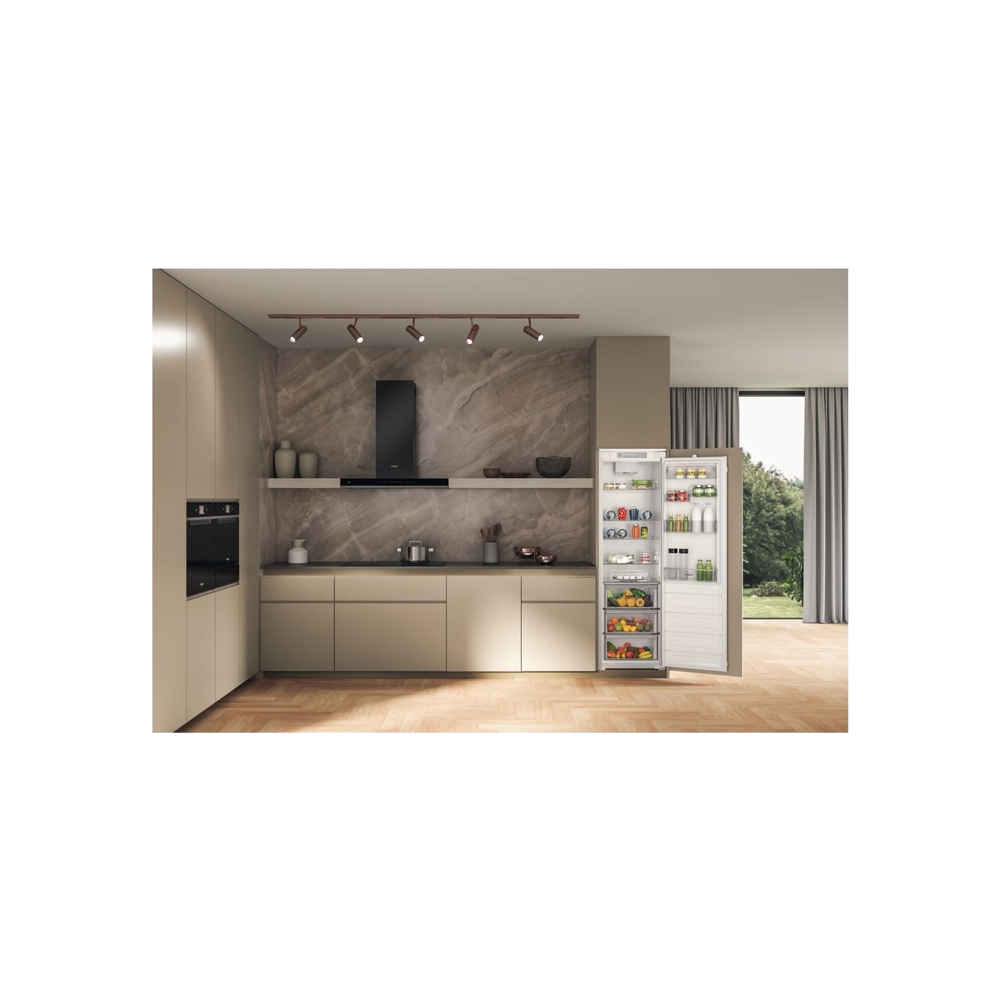 Whirlpool Refrigerator | WHSD18A013D1 | Energy efficiency class E | Built-in | Larder | Height 177 cm | Fridge net capacity 306 