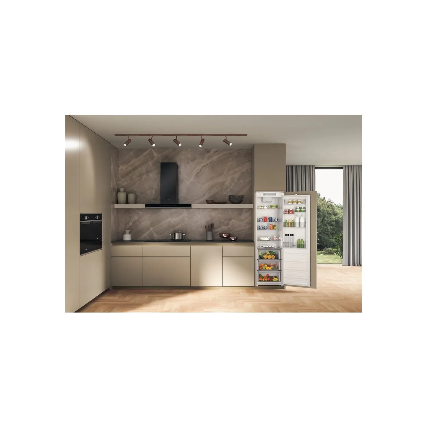 Whirlpool Refrigerator | WHSD18A013D1 | Energy efficiency class E | Built-in | Larder | Height 177 cm | Fridge net capacity 306 