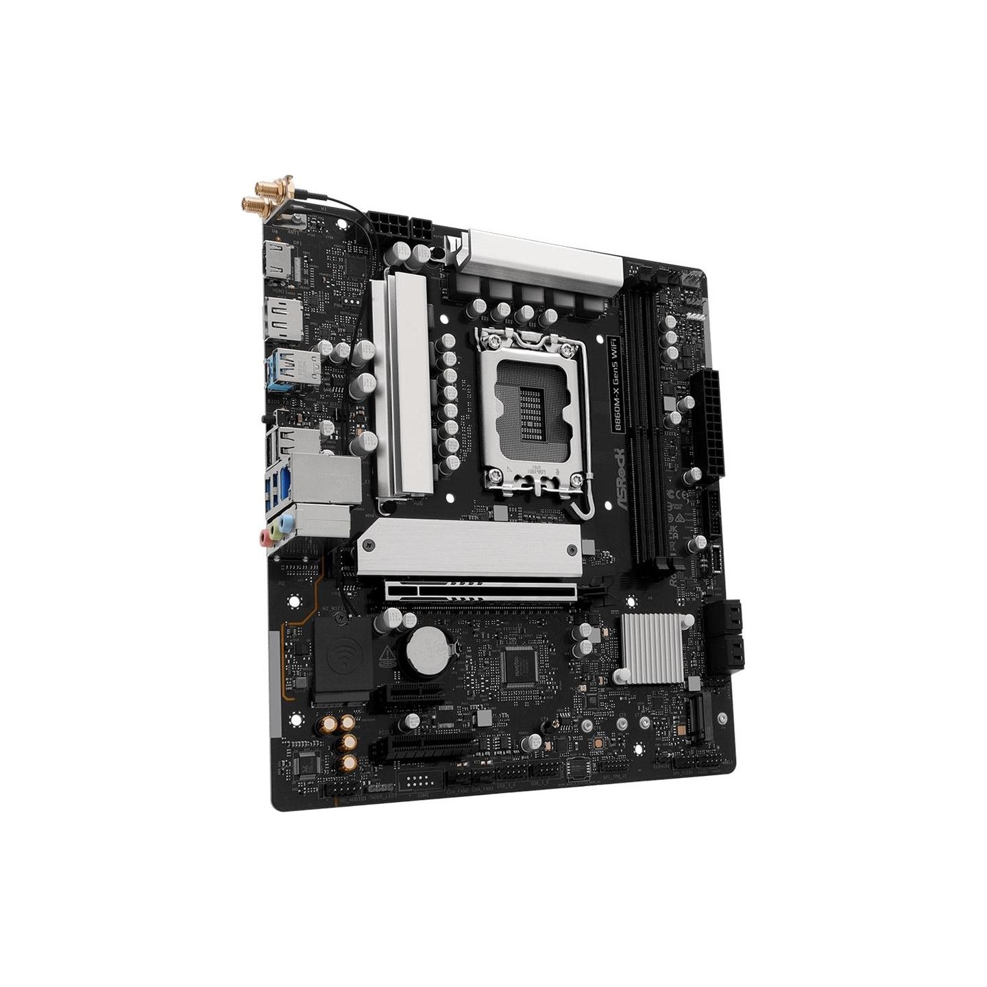 Asrock Mainboard|ASROCK|Intel B860|LGA 1851 (Socket V1)|micro ATX|RAM DDR5-SDRAM|2xSlots|Wi-Fi Yes|Bluetooth Yes|1xNumber of M.2