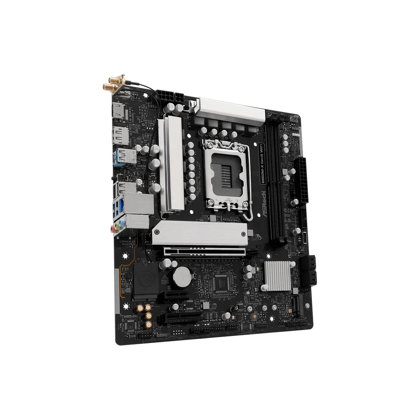 Asrock Mainboard|ASROCK|Intel B860|LGA 1851 (Socket V1)|micro ATX|RAM DDR5-SDRAM|2xSlots|Wi-Fi Yes|Bluetooth Yes|1xNumber of M.2