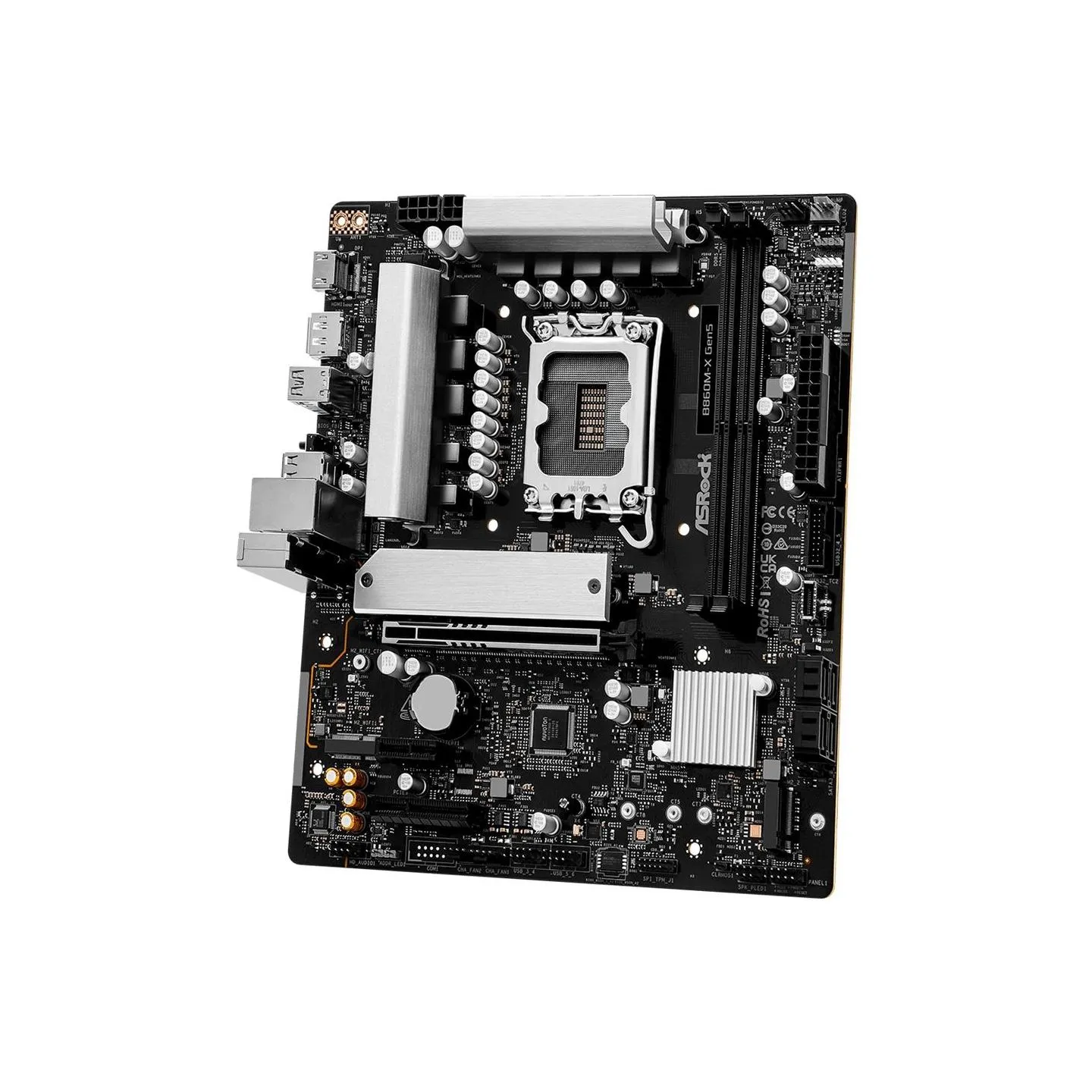 Asrock Mainboard|ASROCK|Intel B860|LGA 1851 (Socket V1)|micro ATX|RAM DDR5-SDRAM|2xSlots|1xNumber of M.2 (M) slots|B860M-XGEN5