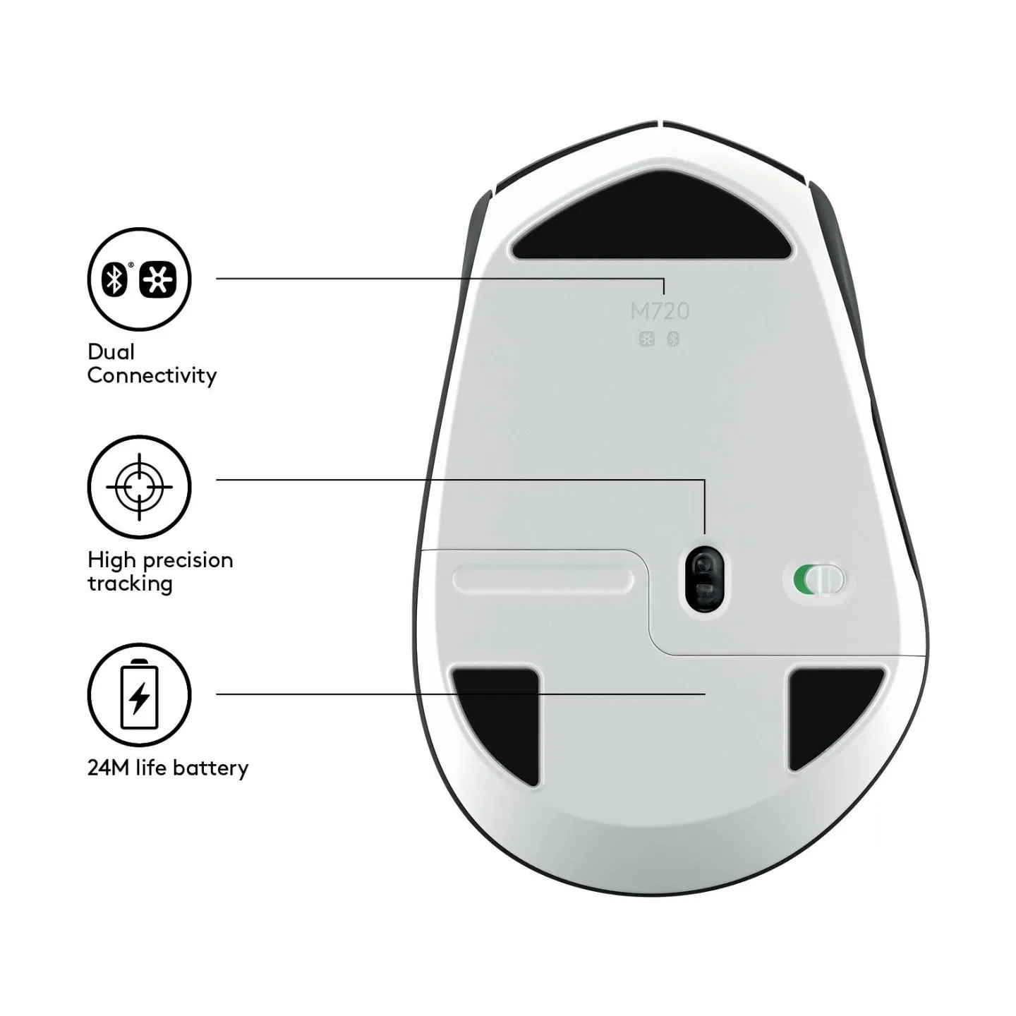 Logitech LOGI M720 Triathlon Mouse