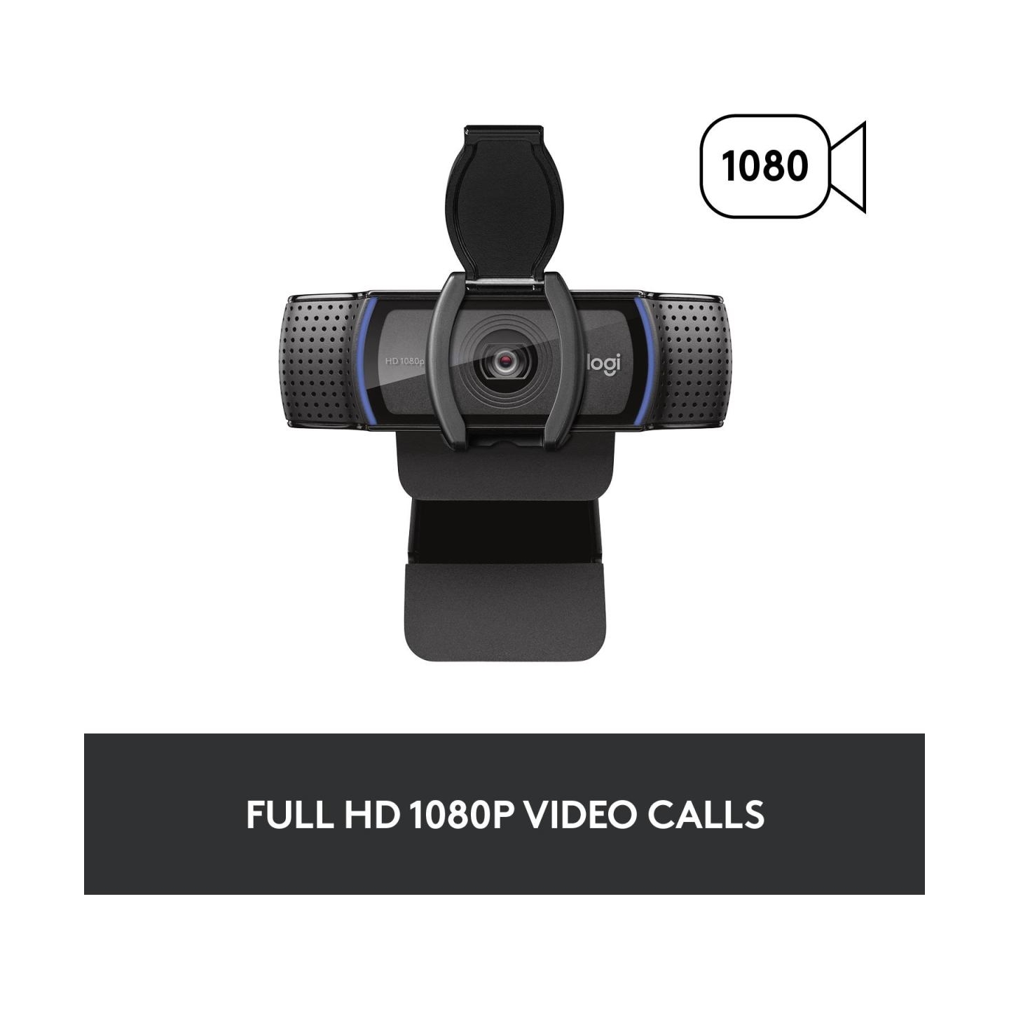Logitech C920S Pro HD Webcam - BLACK - USB