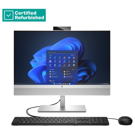 HP RENEW SILVER HP Elite 840 G9 AIO All-In-One 24 - i5-14500, 16GB, 512GB SSD, 23.8 FHD Non-Touch AG, Height Adjustable, USB Mou