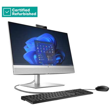 HP RENEW SILVER HP Elite 840 G9 AIO All-In-One 24 - i5-14500, 16GB, 512GB SSD, 23.8 FHD Non-Touch AG, Height Adjustable, USB Mou