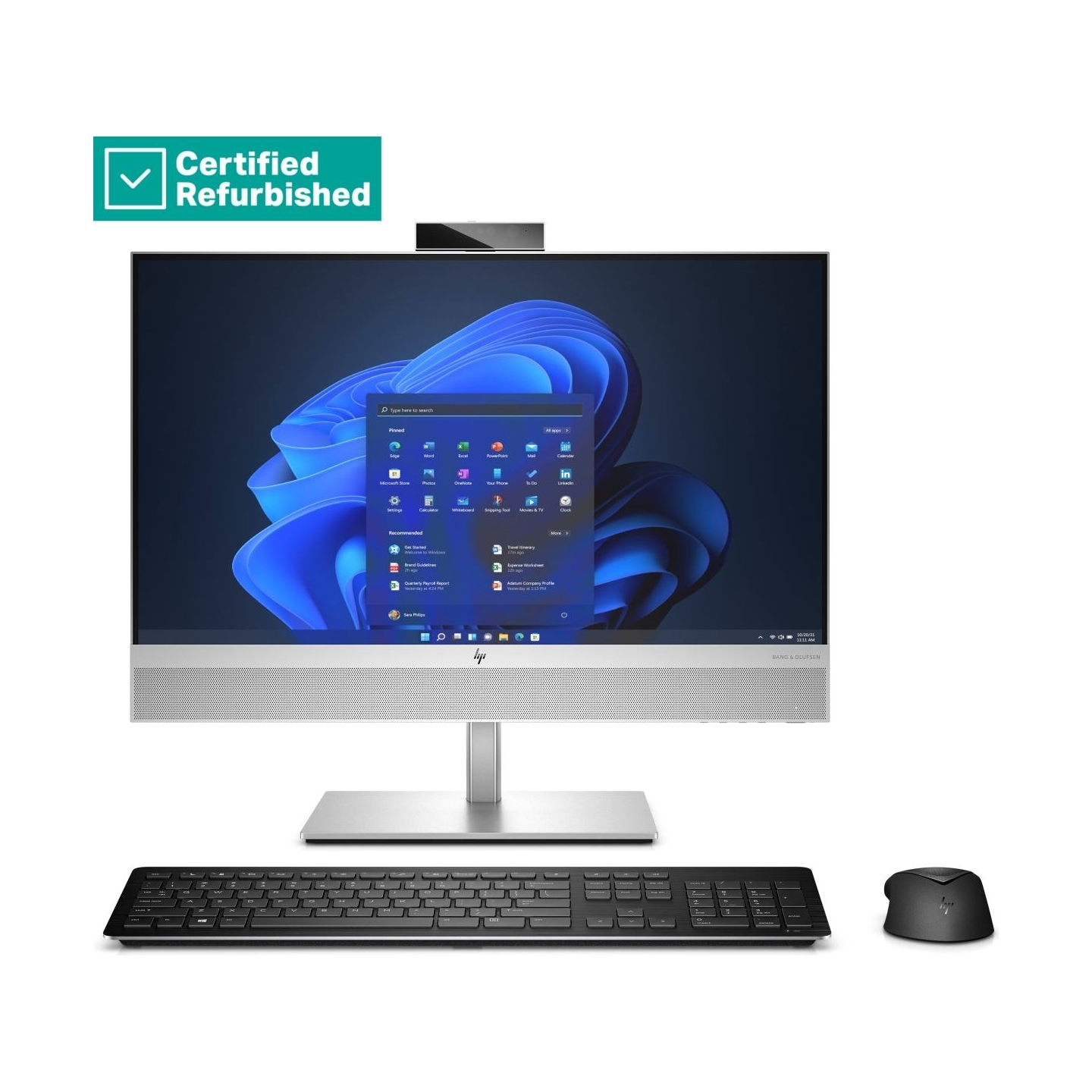 HP RENEW SILVER HP Elite 840 G9 AIO All-In-One 24 - i7-14700, 16GB, 512GB SSD, 23.8 FHD Non-Touch AG, VESA/Height Adjustable, Wi