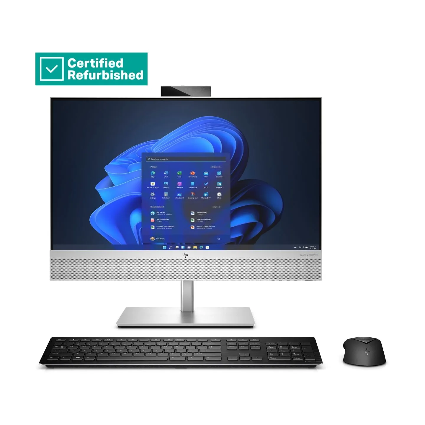 HP RENEW SILVER HP Elite 840 G9 AIO All-In-One 24 - i7-14700, 16GB, 512GB SSD, 23.8 FHD Non-Touch AG, VESA/Height Adjustable, Wi