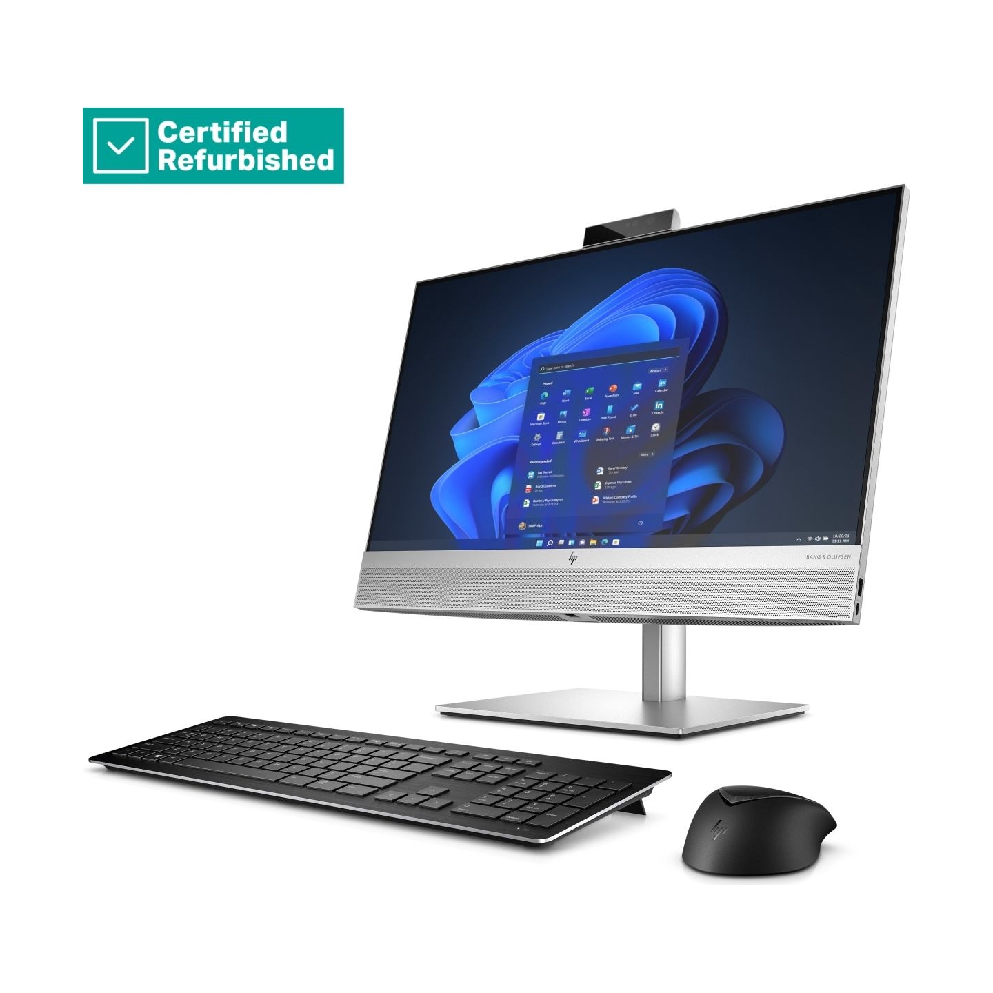 HP RENEW SILVER HP Elite 840 G9 AIO All-In-One 24 - i7-14700, 16GB, 512GB SSD, 23.8 FHD Non-Touch AG, VESA/Height Adjustable, Wi