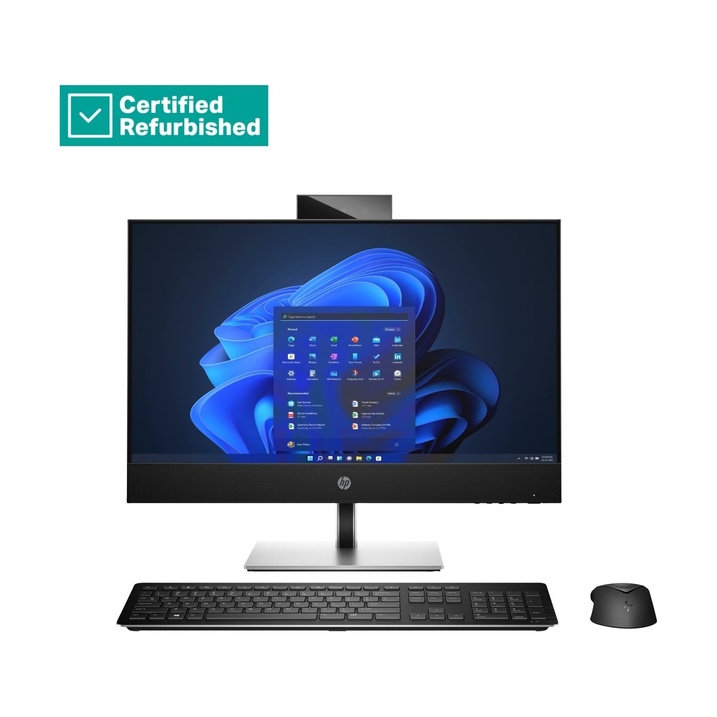 HP RENEW SILVER HP Pro 440 G9 AIO All-In-One - i7-13700T, 16GB, 1TB SSD, 23.8 FHD Non-Touch AG, Height Adjustable, USB Mouse, Wi