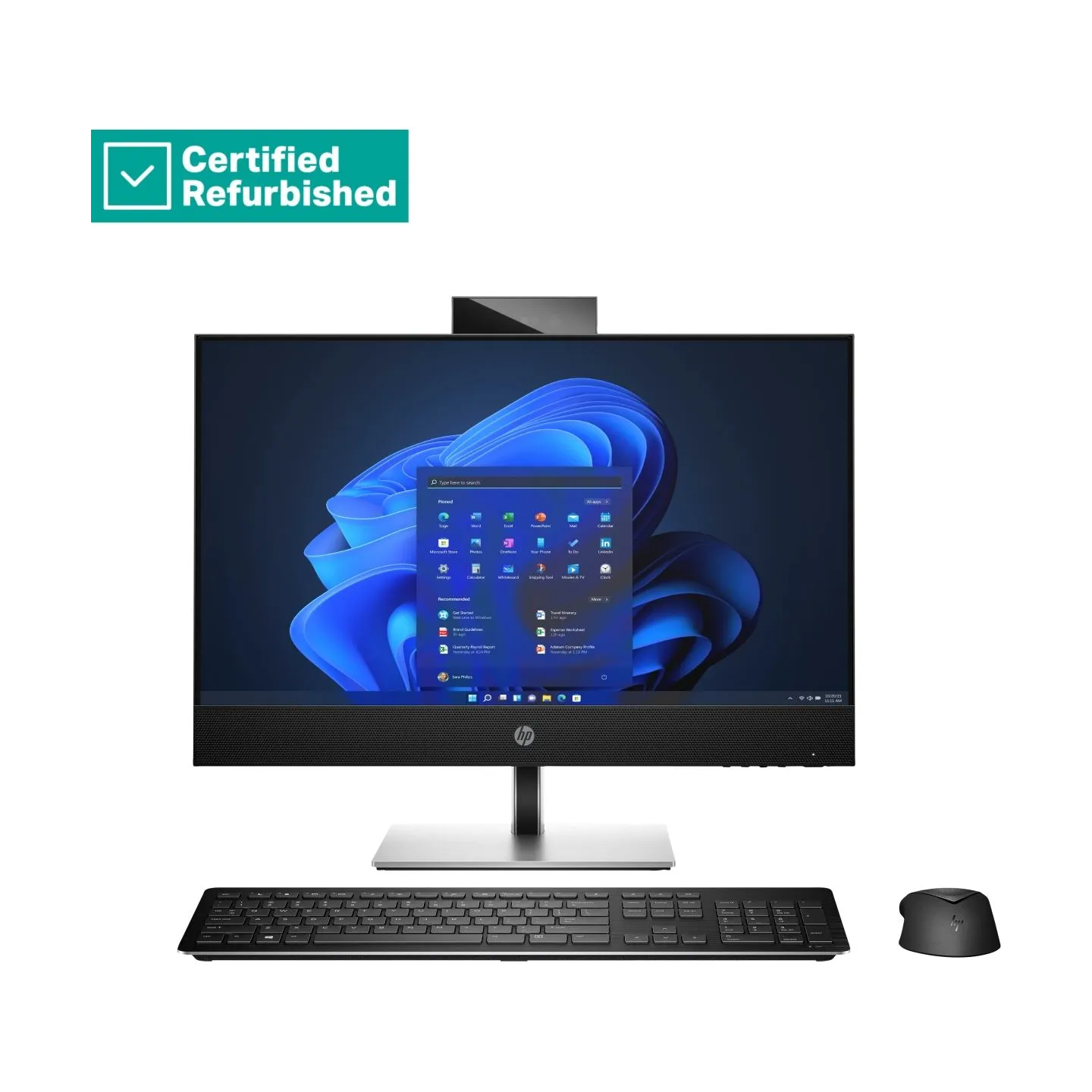 HP RENEW SILVER HP Pro 440 G9 AIO All-In-One - i7-13700T, 16GB, 1TB SSD, 23.8 FHD Non-Touch AG, Height Adjustable, USB Mouse, Wi