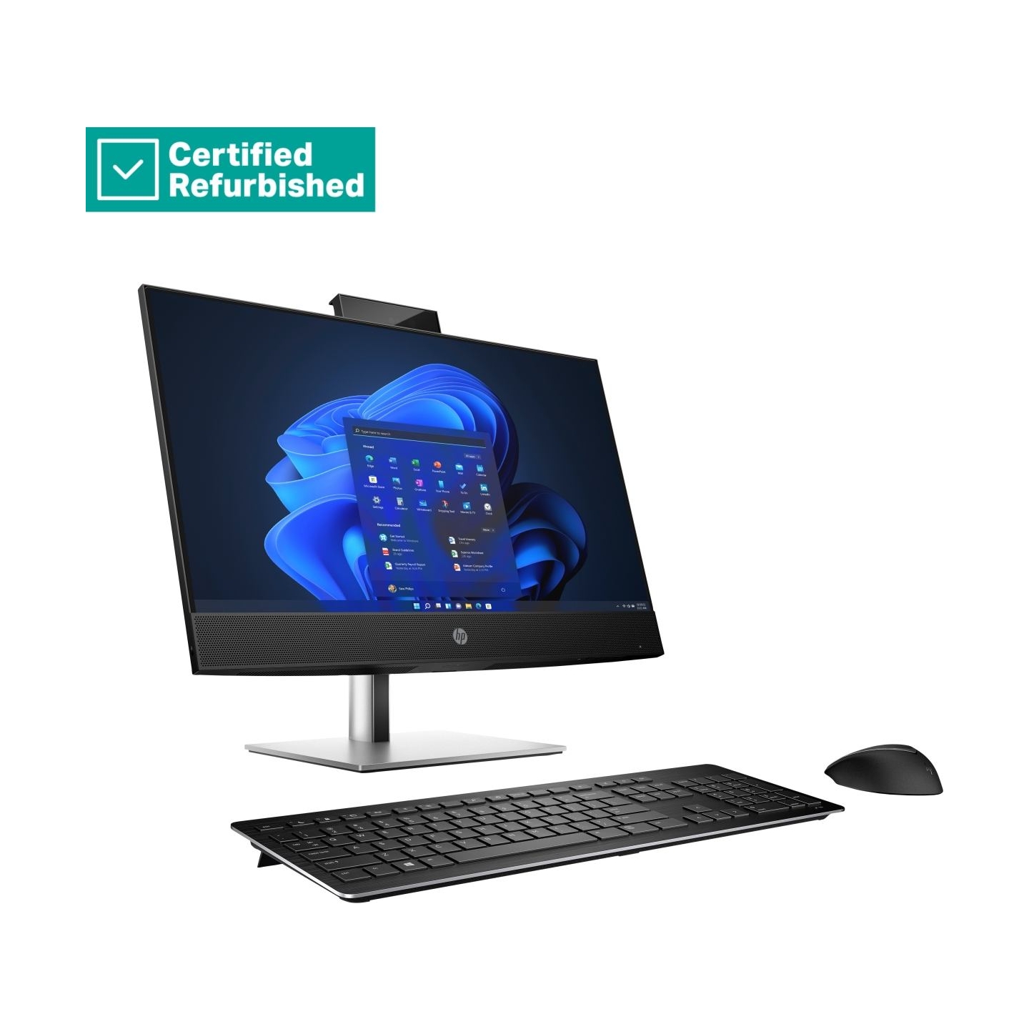 HP RENEW SILVER HP Pro 440 G9 AIO All-In-One - i7-13700T, 16GB, 1TB SSD, 23.8 FHD Non-Touch AG, Height Adjustable, USB Mouse, Wi