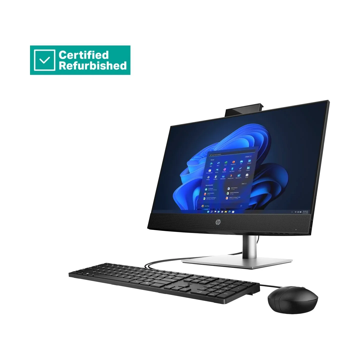 HP RENEW SILVER HP Pro 440 G9 AIO All-In-One - i7-12700T, 8GB, 512GB SSD, 23.8 FHD Touch AG, Height Adjustable, USB Mouse, DOS, 