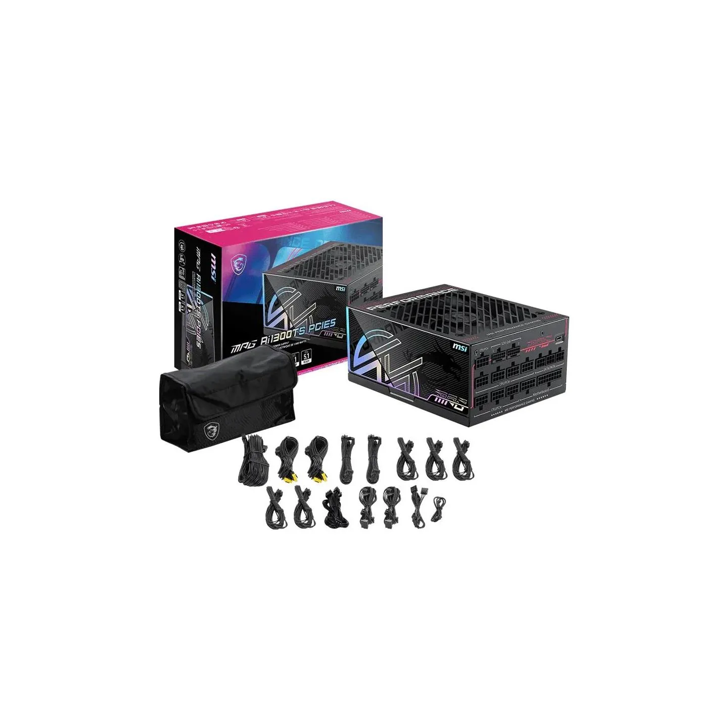 MSI Power Supply|MSI|MPG Ai1300TS PCIE5|ATX|PC|100 - 240 V|1300 W|MPGAI1300TSPCIE5