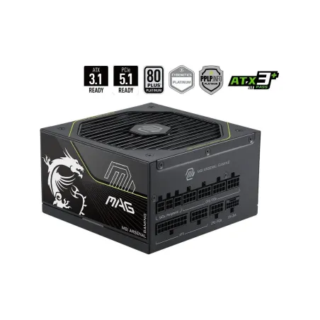 MSI Power Supply|MSI|MAG A1200PLS PCIE5|ATX|PC|100 - 240 V|1200 W|MAGA1200PLSPCIE5