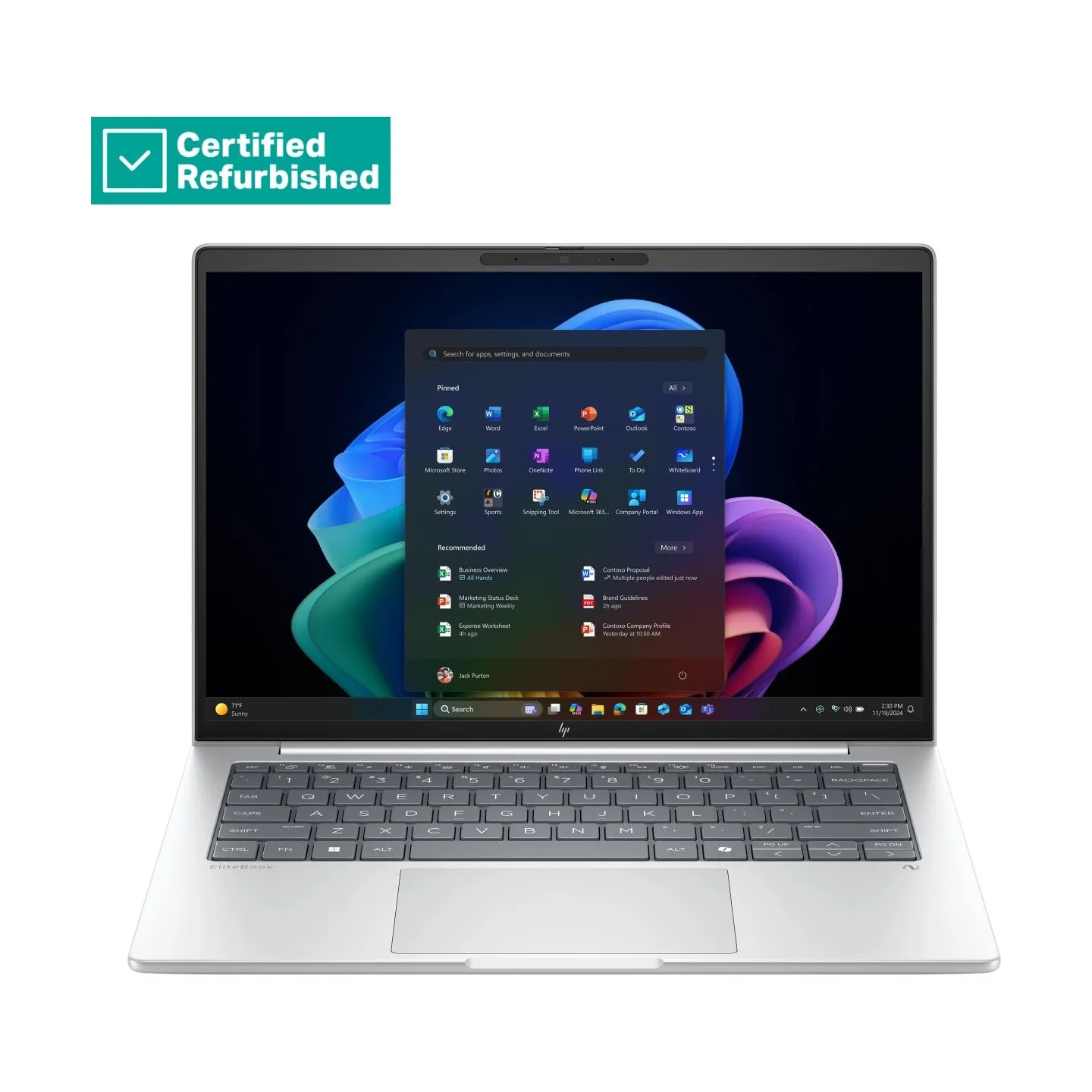 HP RENEW GOLD HP EliteBook 8 G1a AI 14 - Ryzen AI 5 340, 16GB, 512GB SSD, 14 WUXGA 300-nit AG, 5MP IR cam, WWAN-ready, Smartcard