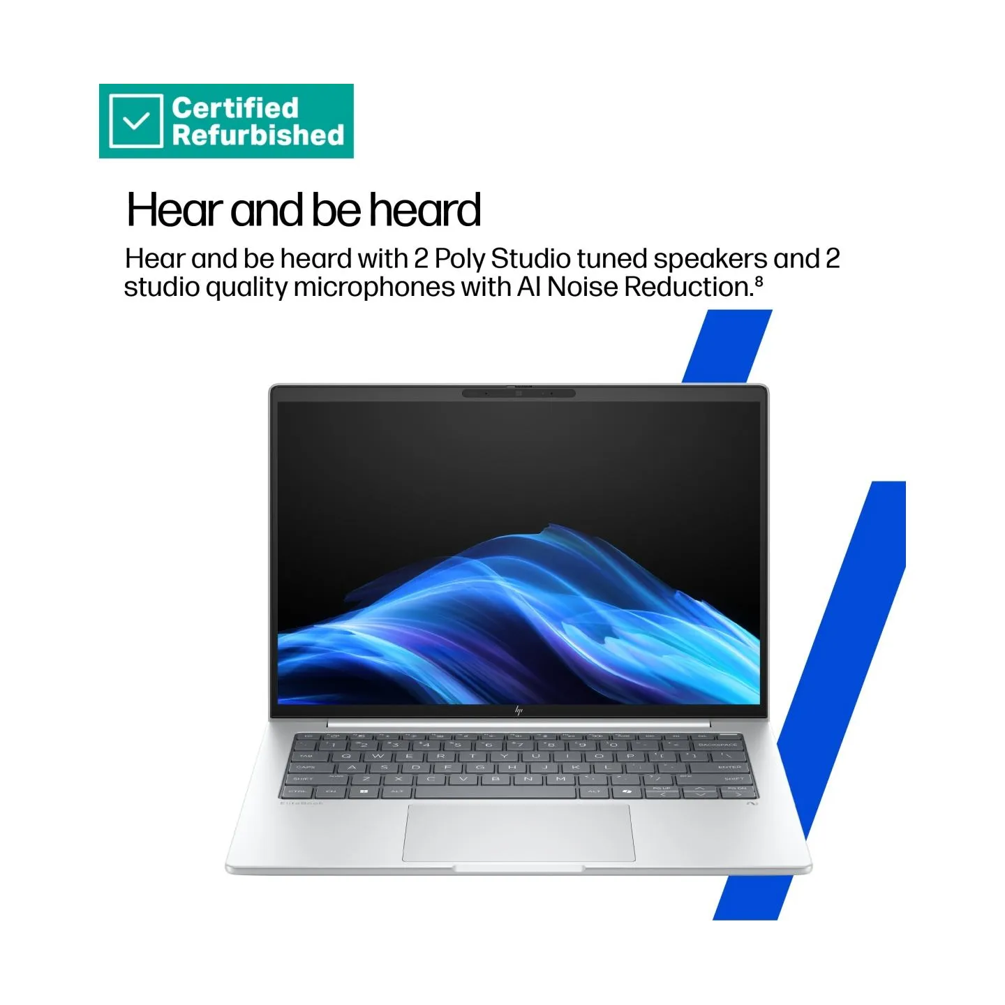 HP RENEW GOLD HP EliteBook 8 G1a AI 14 - Ryzen AI 5 340, 16GB, 512GB SSD, 14 WUXGA 300-nit AG, 5MP IR cam, WWAN-ready, Smartcard