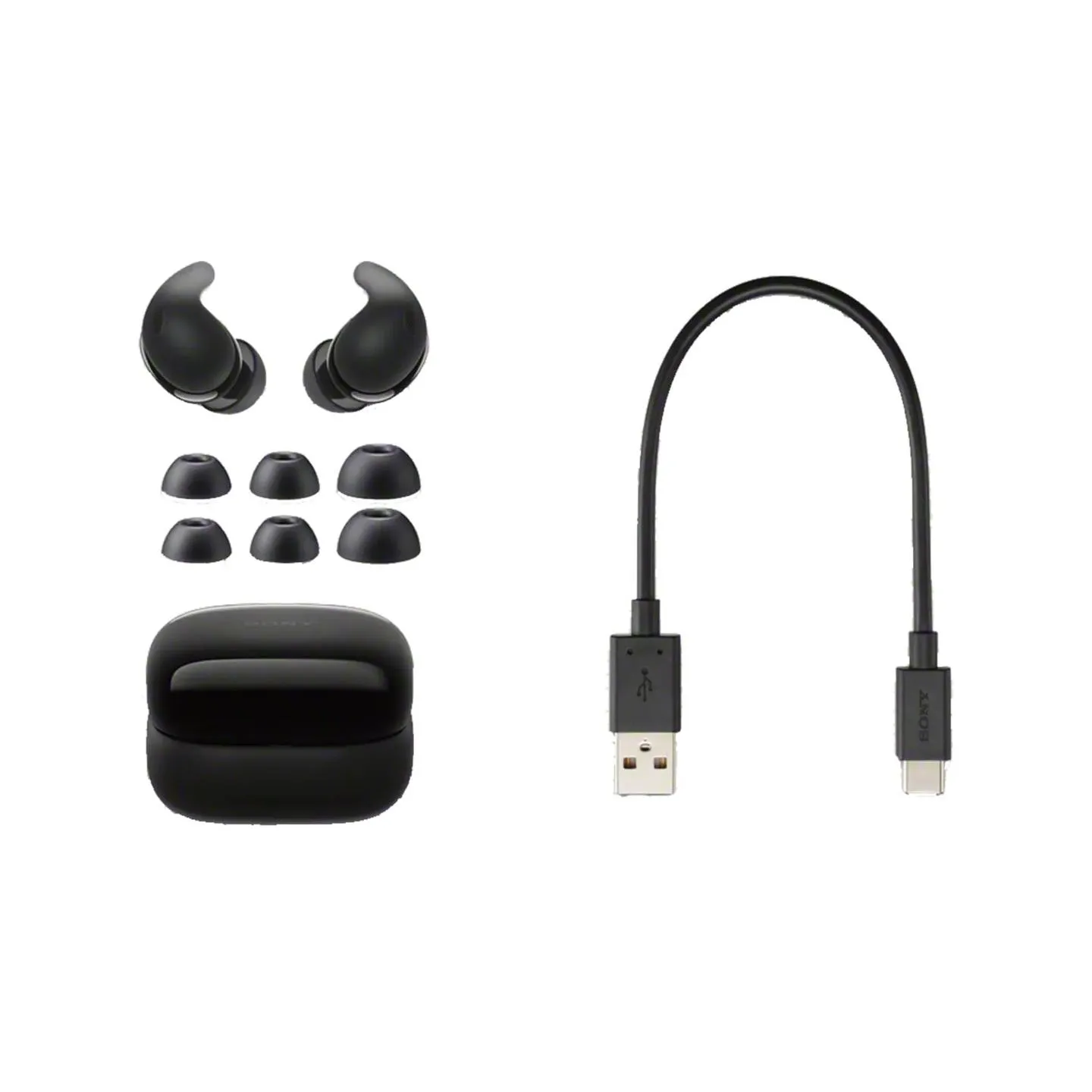 Sony Headphones | WF-LS910N LinkBuds Fit | Bluetooth | In-ear | Black | Noise canceling | Wireless