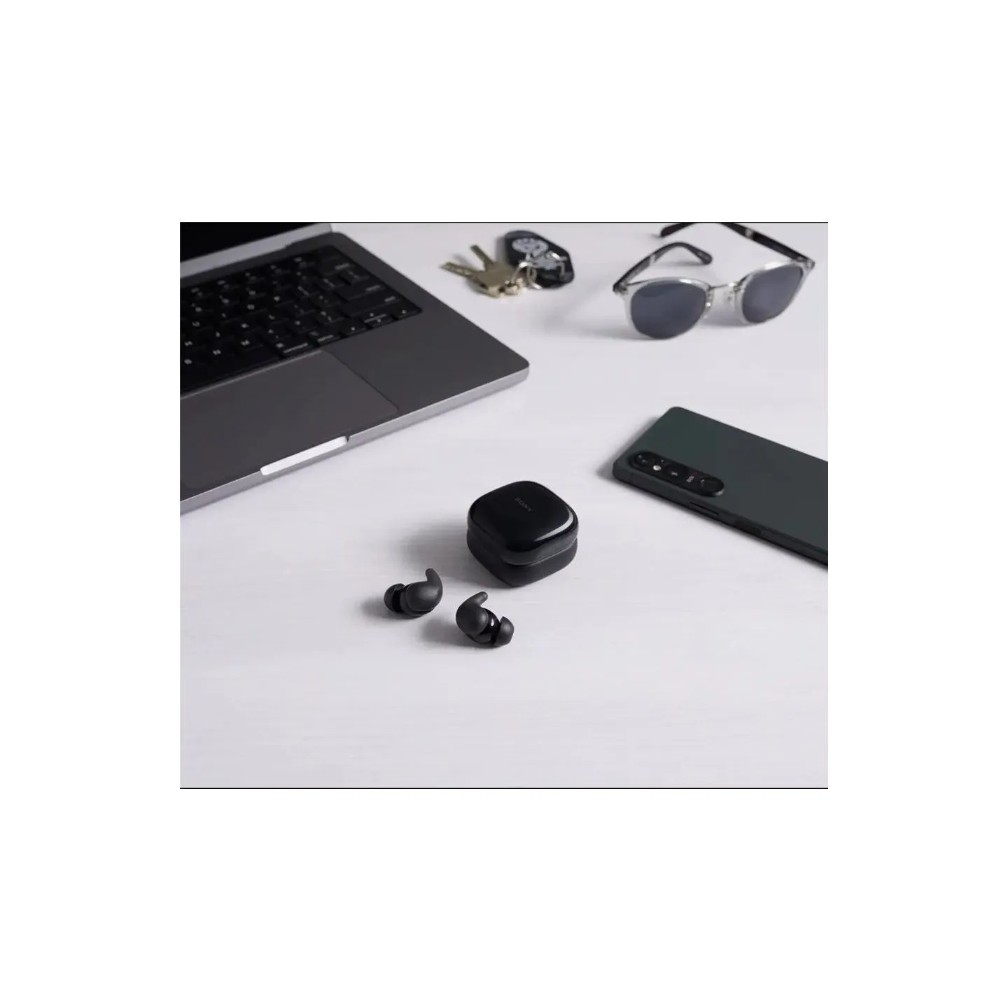 Sony Headphones | WF-LS910N LinkBuds Fit | Bluetooth | In-ear | Black | Noise canceling | Wireless