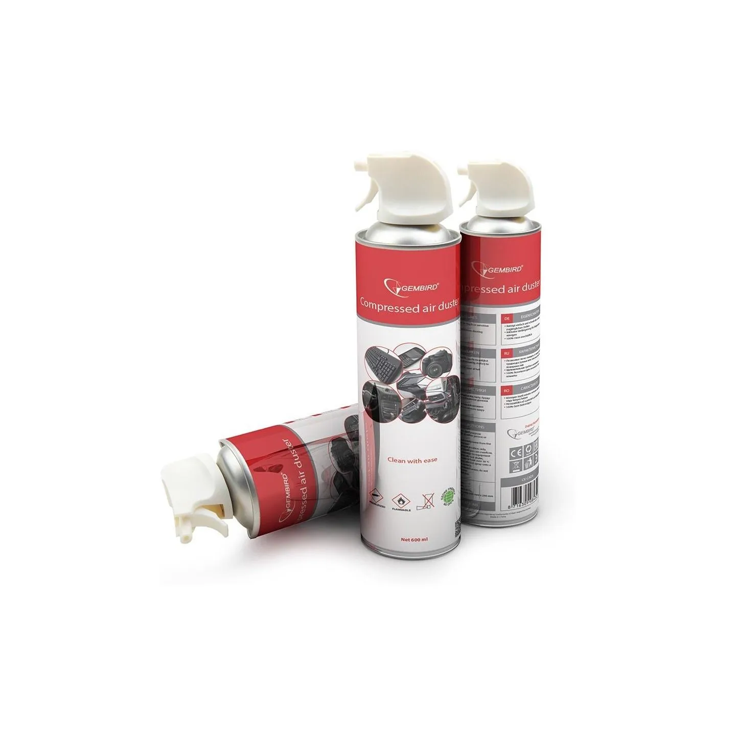 Gembird COMPRESSED AIR DUSTER 600ML/CK-CAD-FL600-01 GEMBIRD