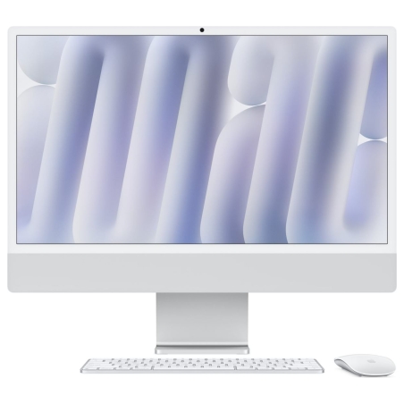 Apple iMac 24 inch: M4 10/10, 24GB, 512GB SSD - Silver