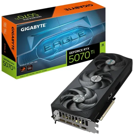 Gigabyte Graphics Card|GIGABYTE|NVIDIA|GeForce RTX 5070 Ti|2542 MHz|16 GB|GDDR7|256 bit|PCI Express x16 5.0|Active|GV-N507TEAGLE