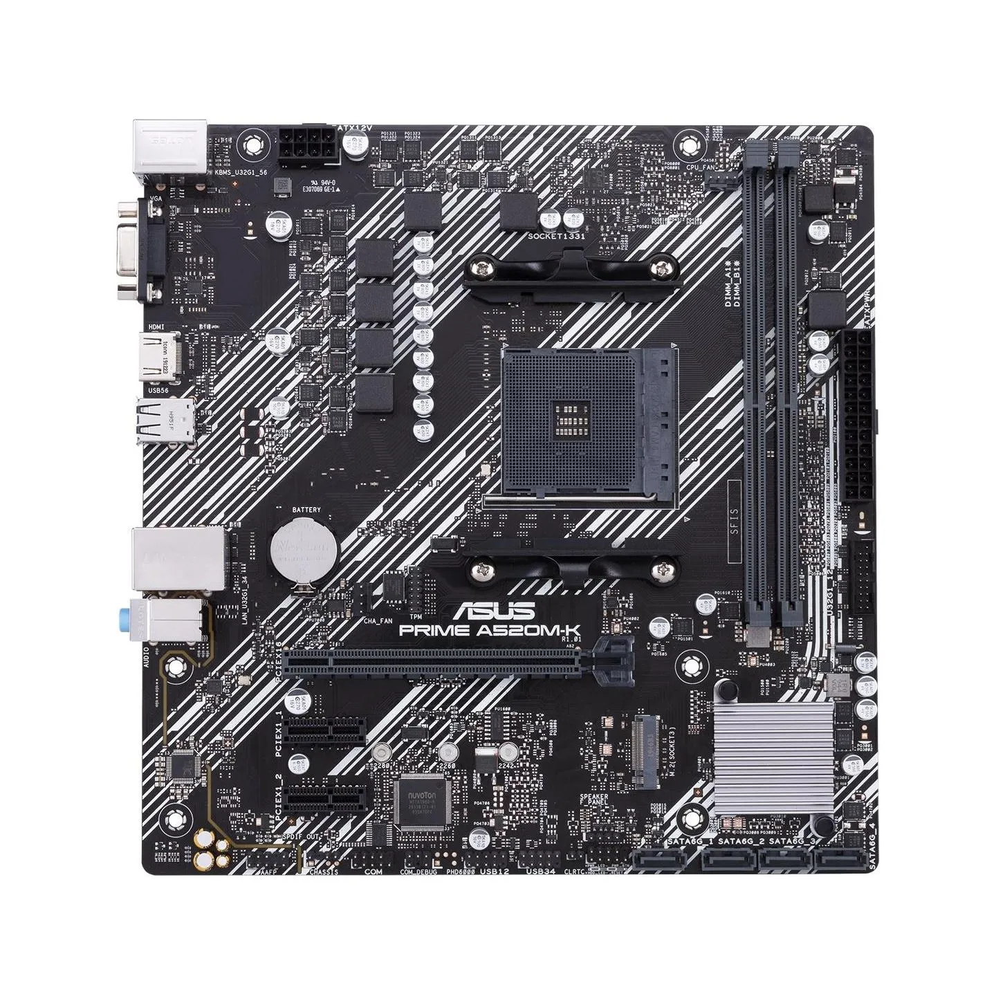 Asus Mainboard|ASUS|AMD A520|SAM4|MicroATX|2xPCI-Express 3.0 1x|1xPCI-Express 3.0 16x|1xM.2|Memory DDR4|Memory slots 2|1x15pin D