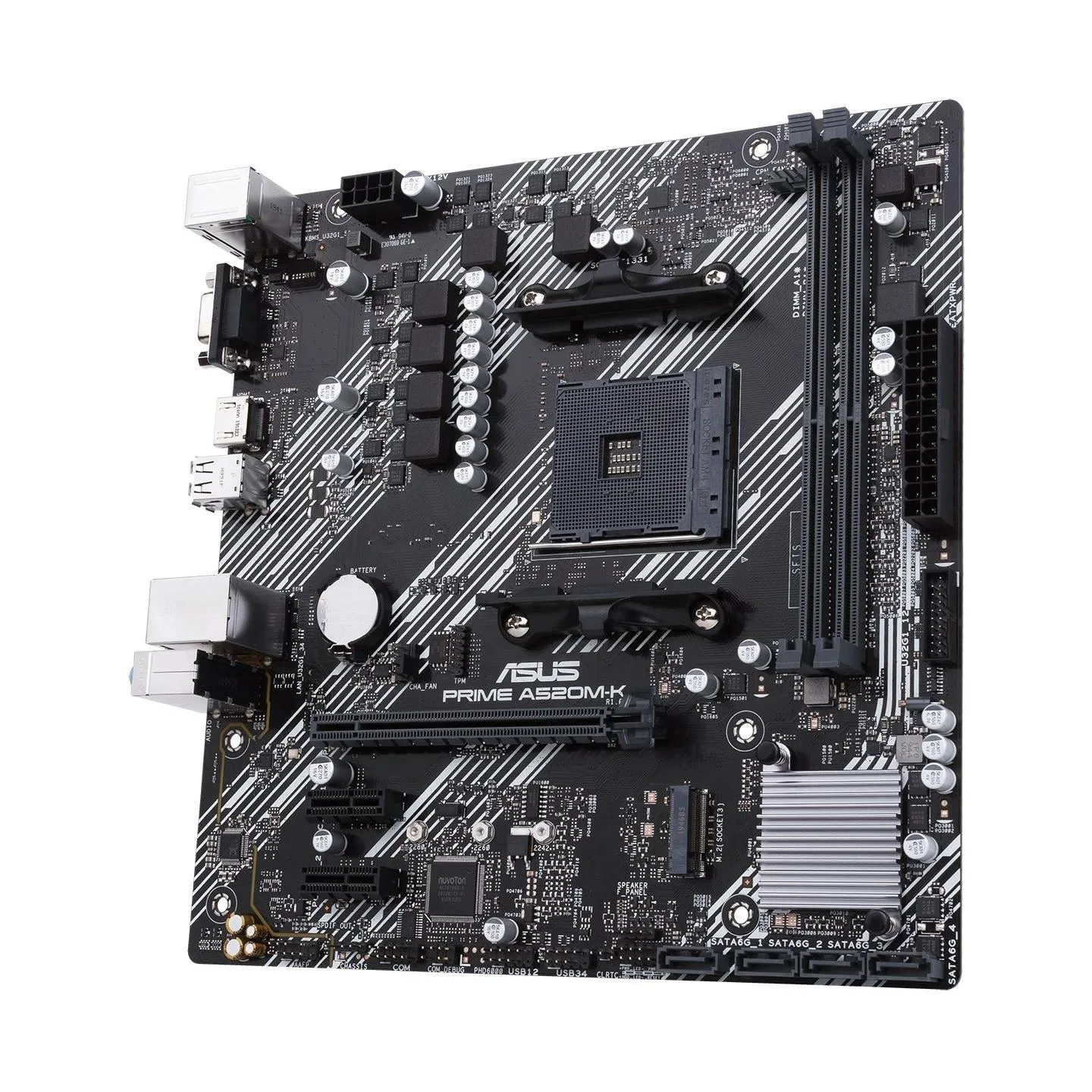 Asus Mainboard|ASUS|AMD A520|SAM4|MicroATX|2xPCI-Express 3.0 1x|1xPCI-Express 3.0 16x|1xM.2|Memory DDR4|Memory slots 2|1x15pin D