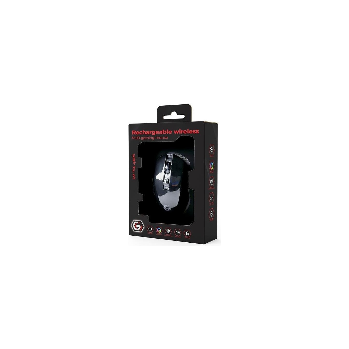 Gembird MOUSE USB OPTICAL WRL GAMING/FIREBOLT MUSGW-6BL-02 GEMBIRD