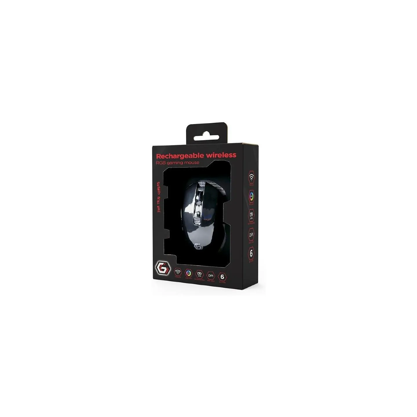 Gembird MOUSE USB OPTICAL WRL GAMING/FIREBOLT MUSGW-6BL-02 GEMBIRD