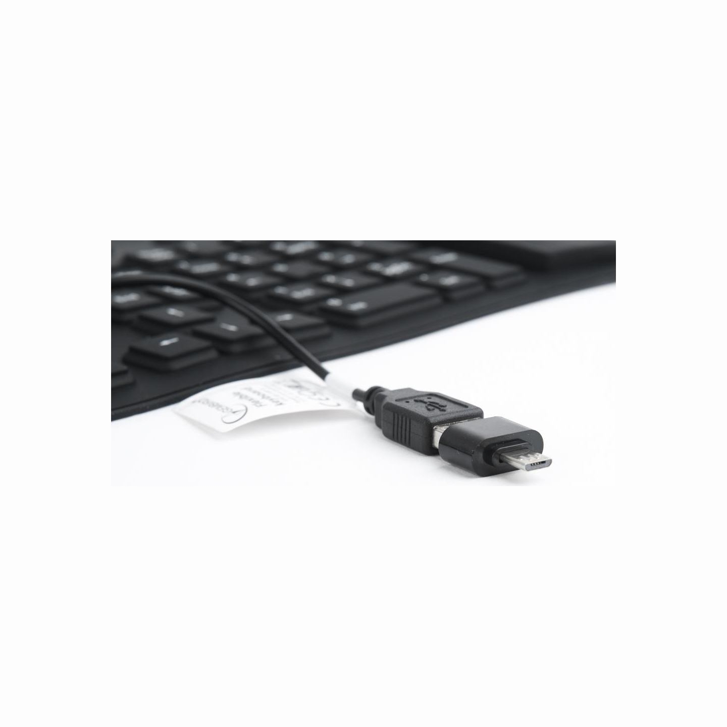Gembird KEYBOARD FLEXIBLE USB ENG/BLACK KB-109F-B GEMBIRD