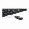 Gembird KEYBOARD FLEXIBLE USB ENG/BLACK KB-109F-B GEMBIRD