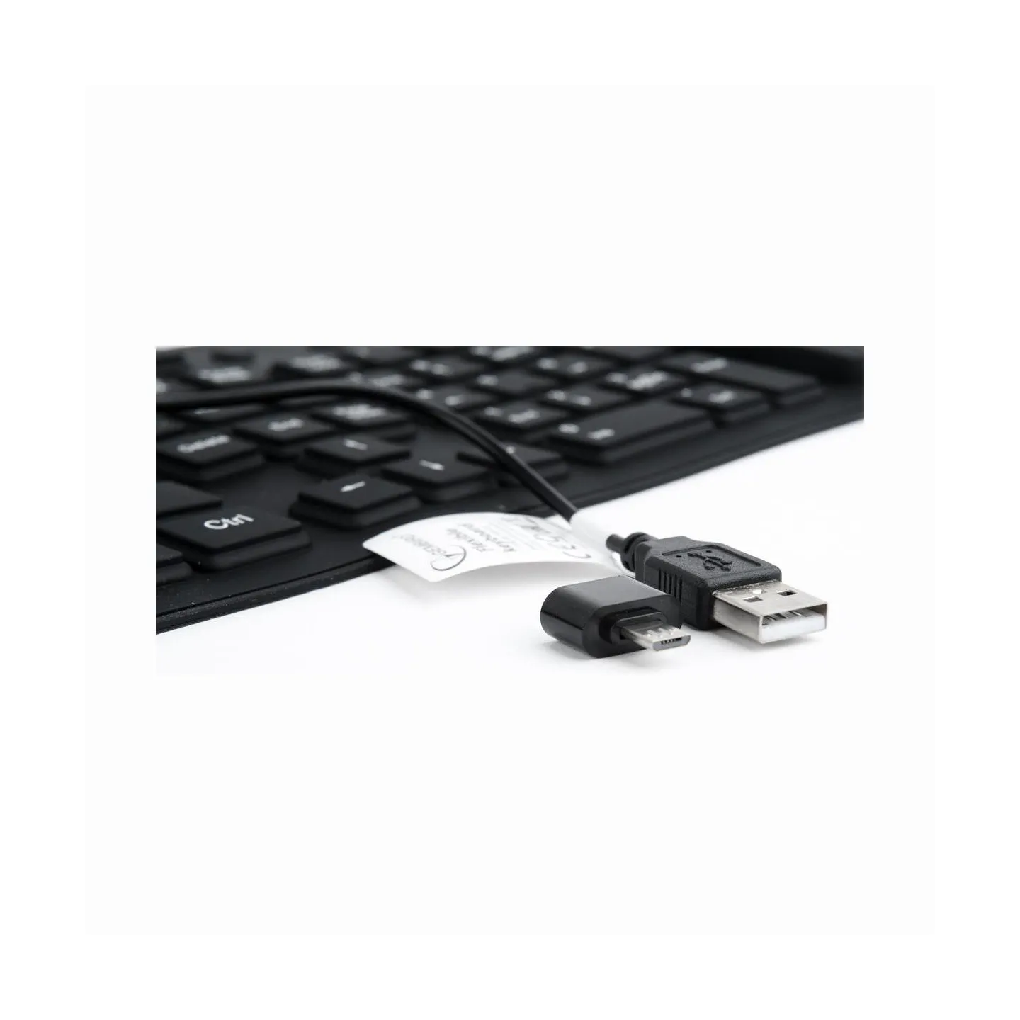 Gembird KEYBOARD FLEXIBLE USB ENG/BLACK KB-109F-B GEMBIRD