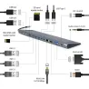 Gembird I/O ADAPTER USB-C TO HDMI/USB3/9IN1 A-CM-COMBO9-01 GEMBIRD