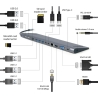 Gembird USB Type C multi port adapter