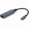 Gembird I/O ADAPTER USB-C TO LAN/GREY A-USB3C-LAN-01 GEMBIRD