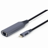 Gembird I/O ADAPTER USB-C TO LAN/GREY A-USB3C-LAN-01 GEMBIRD