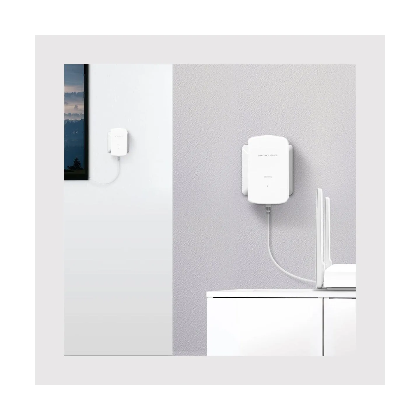 Mercusys | AV1000 Gigabit Powerline Starter Kit | MP500 KIT | 1000 Mbit/s | Ethernet LAN (RJ-45) ports 1