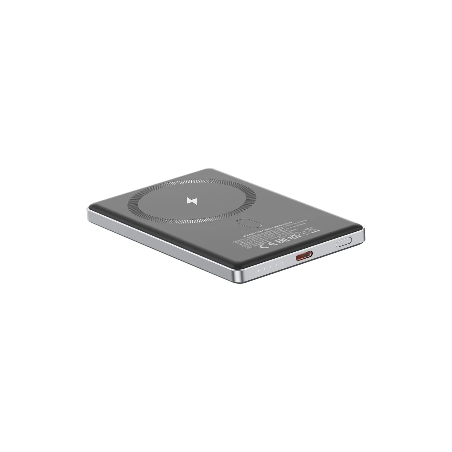 Canyon power bank OnPower 505 slim Magnetic 5000 mAh PD20W Dark Grey