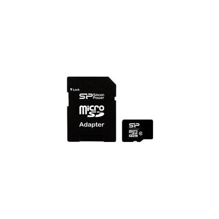 Silicon Power | 16 GB | MicroSDHC | Flash memory class 10 | SD adapter