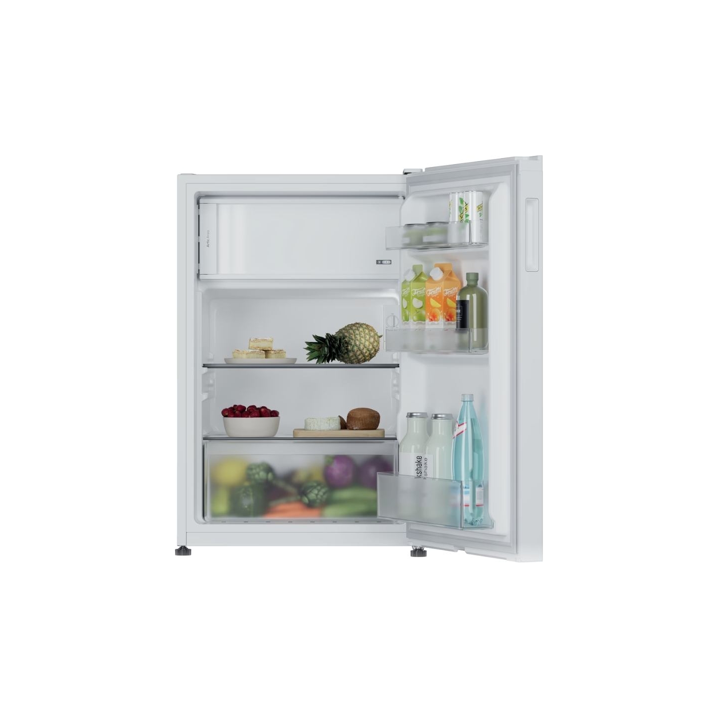 Candy Refrigerator | CNOQ2S58EW | Energy efficiency class E | Free standing | Larder | Height 85 cm | Fridge net capacity 100 L 