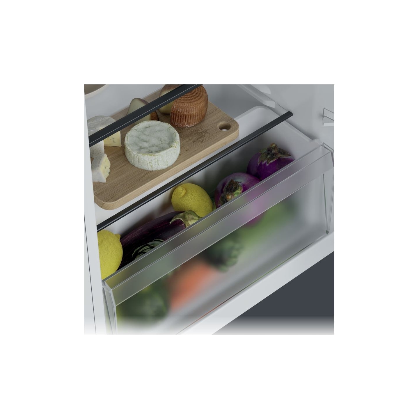 Candy Refrigerator | CNOQ2S58EW | Energy efficiency class E | Free standing | Larder | Height 85 cm | Fridge net capacity 100 L 