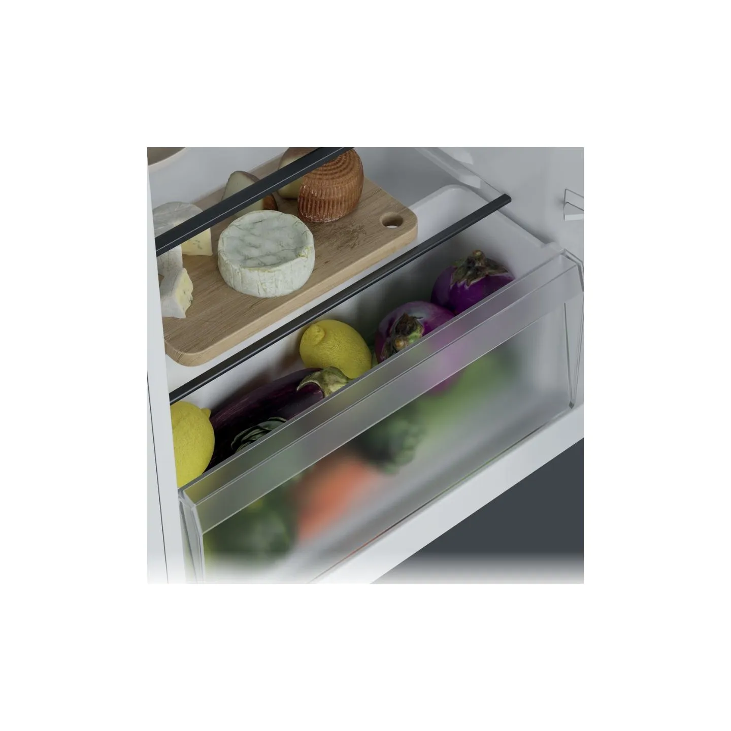 Candy Refrigerator | CNOQ2S58EW | Energy efficiency class E | Free standing | Larder | Height 85 cm | Fridge net capacity 100 L 