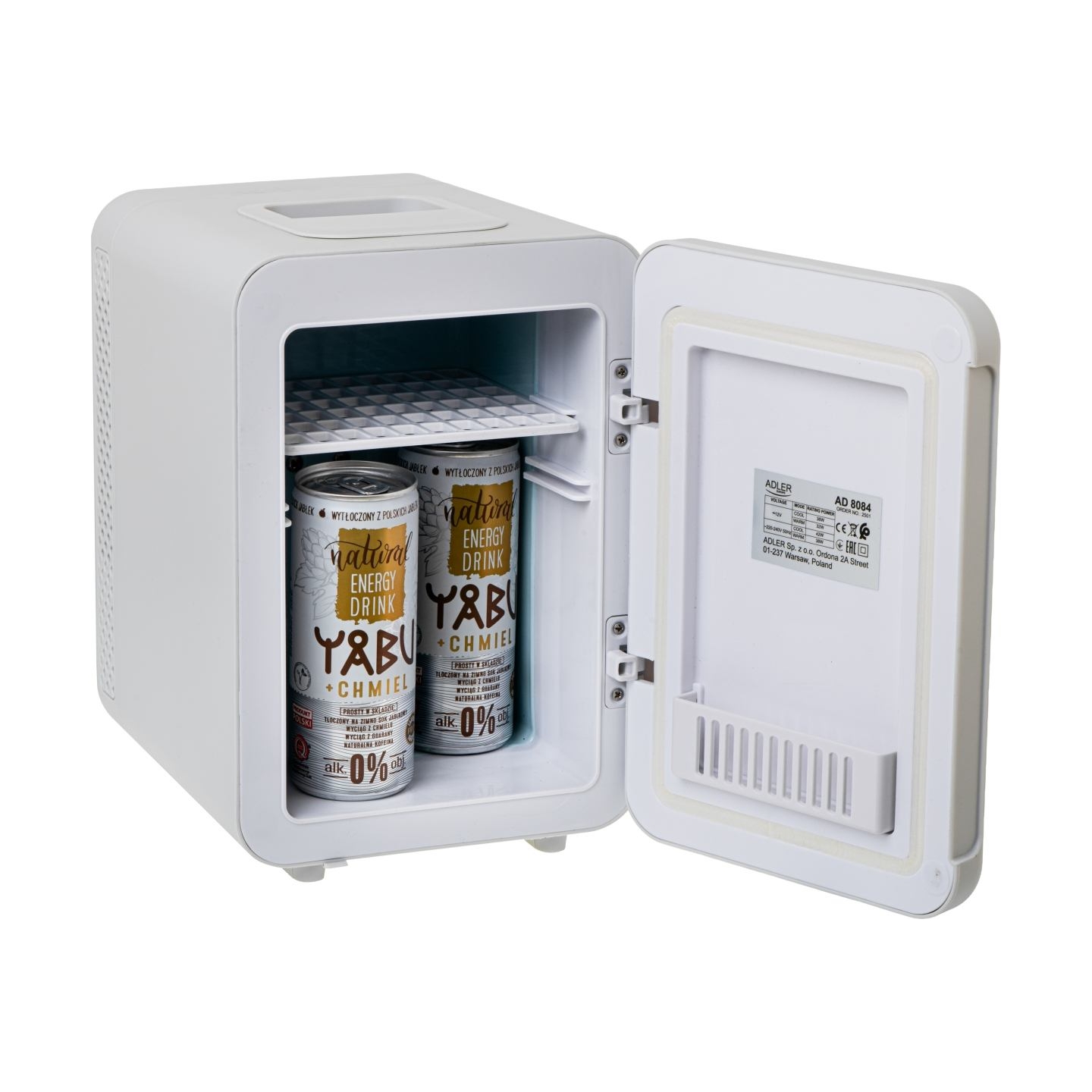 Adler Mini Refrigerator | AD 8084 | Adler Free standing | Height 27 cm | Larder | Fridge net capacity 4 L | Grey